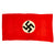 Original German WWII NSDAP Small National Political Banner Flag - 30" x 54" Original Items