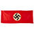 Original German WWII Service Worn NSDAP National Political Banner Flag - 31" x 74" Original Items