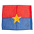 Original Vietnam War North Vietnamese Army Viet Cong Signed Flag - 13" x 10 ½” Original Items