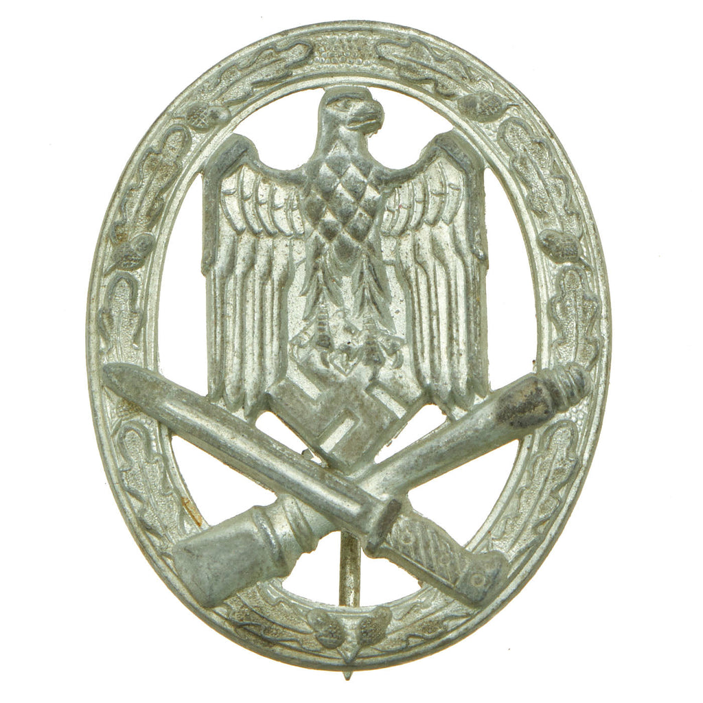 Original German WWII Silver Grade General Assault Badge by F. W. Assmann & Söhne Original Items