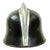 Original German WWII M34 Square Dip Fire Protection Police Helmet with Double Decals & Comb - Feuerwehr Original Items
