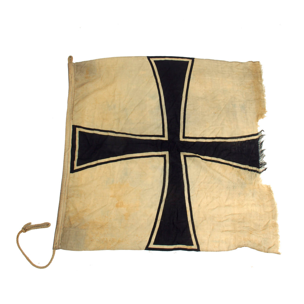 Original German WWII Service Worn Admiral Rank 1 X 1 Meter Command Flag - Admiralflagge Original Items