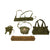 Original U.S. Vietnam War North Vietnamese Army / VietCong Chest Rig And Pack Lot - 5 Items Original Items