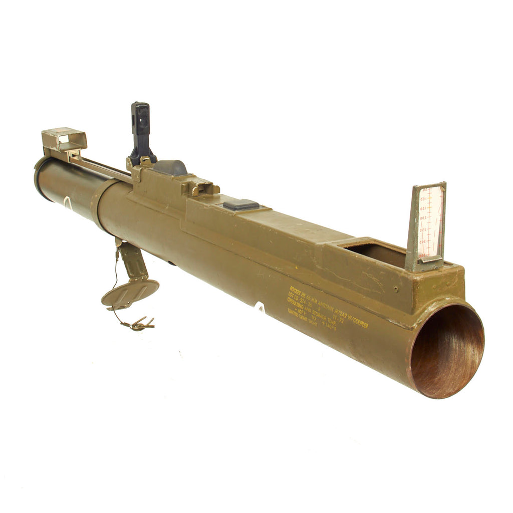 Original U.S. Vietnam War Era Complete M72A2 Light Anti-Armor Weapon “LAW” Tube - Dated 1972 - INERT Original Items