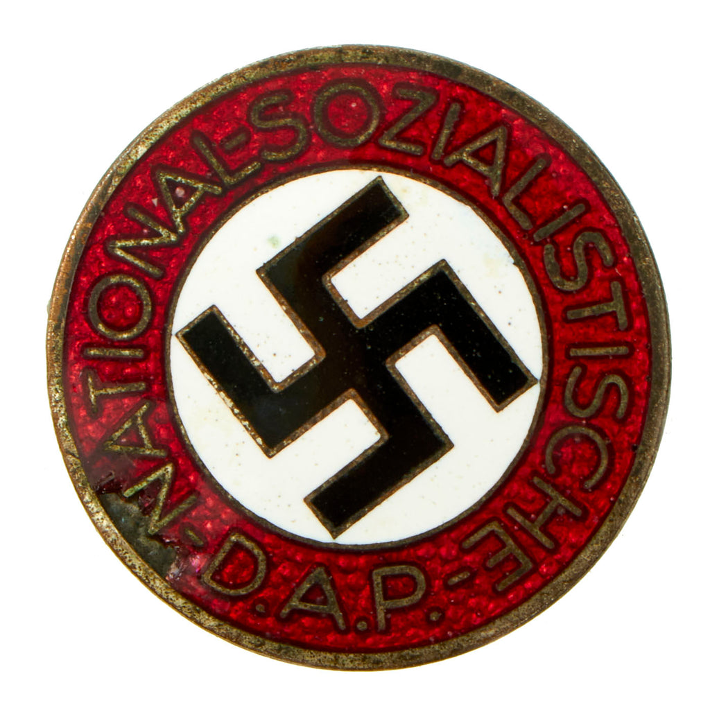 Original German NSDAP Party Enamel Membership Badge Pin by Schwertner & Cie - RZM M1/155 Original Items