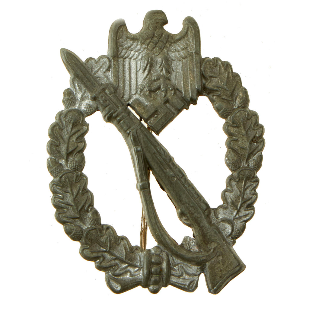 Original German WWII Silver Grade Infantry Assault Badge by Walter & Henlein of Gablonz Original Items