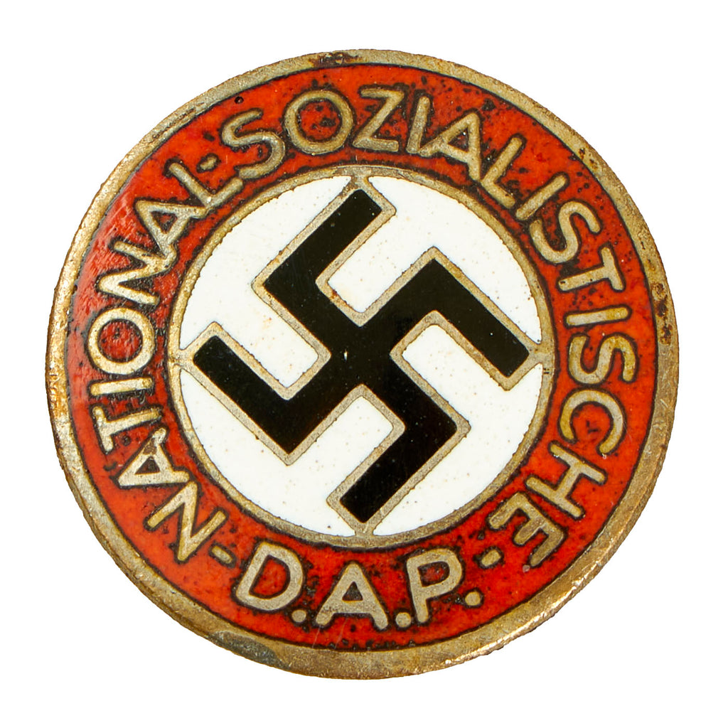 Original German NSDAP Party Enamel Membership Badge Pin by Matthias Salcher & Söhne - RZM M1/136 Original Items