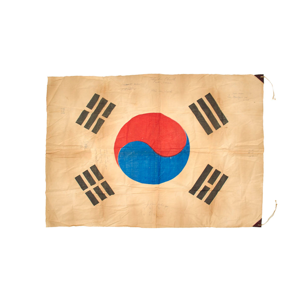 DRAFT signed South korean flag Original Items