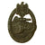 Original German WWII Bronze Grade Panzer Assault Tank Badge by Frank & Reif of Stuttgart - Solid Back Version Original Items