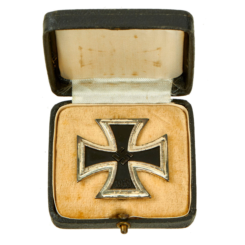 Original German WWII Cased Iron Cross First Class 1939 by Rudolf Wachtler & Lange of Mittweida - EKI Original Items