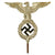 Original German WWII NSDAP National Socialist Party First Pattern Flag Pole Finial "Topper" - Plated Brass Original Items