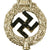 Original German WWII NSDAP National Socialist Party First Pattern Flag Pole Finial "Topper" - Plated Brass Original Items