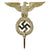 Original German WWII NSDAP National Socialist Party First Pattern Flag Pole Finial "Topper" - Plated Brass Original Items
