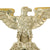 Original German WWII NSDAP National Socialist Party First Pattern Flag Pole Finial "Topper" - Plated Brass Original Items