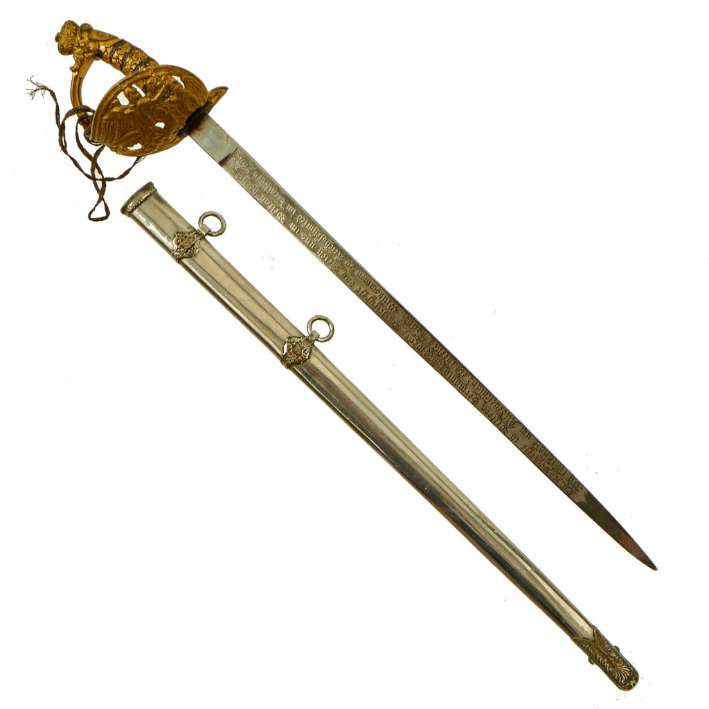 DRAFT Original Imperial German 19th Century Miniature M1889 Prussian Infantry Officer Sword Original Items