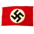 Original Set of Two German WWII NSDAP National Flags with USGI Bring Back Document - 22" x 37" & 30" x 45" Original Items