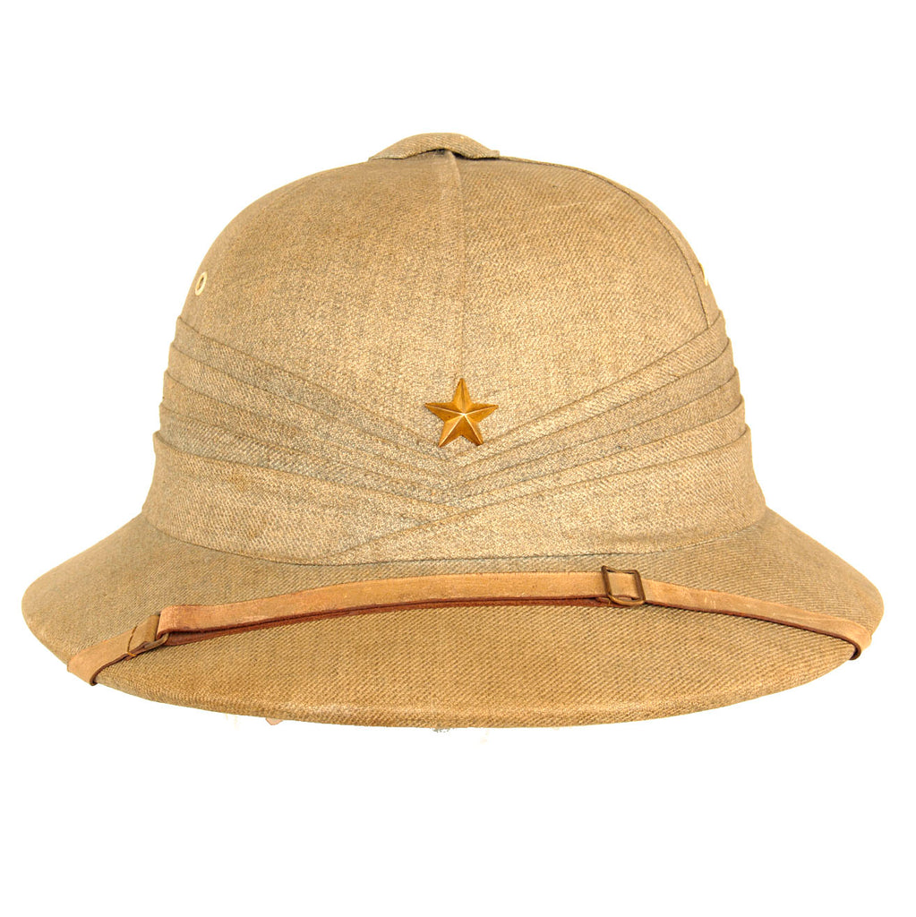 Original Japanese Pre-WWII Type 30 Officer’s Pith Helmet by Hare Brand Hats - Size 6 ⅞ (56) Original Items