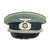 Original Excellent German WWII Army Heer Infantry Officer Schirmmütze Visor Cap by Bruno Görlich Original Items