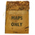 Original U.S. WWII 1943 Color Silk “Escape Map” With “Maps Only” Pouch and Notes By S/Sgt R.M. Rubino Original Items