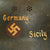 Original German WWII USGI Bring Back Decorated M34 Civic Steel Helmet Original Items