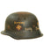 Original German WWII USGI Bring Back Decorated M34 Civic Steel Helmet Original Items