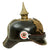Original Imperial German WWI Prussian EM/NCO Infantry M1915 Pickelhaube Spiked Helmet Original Items