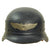 Original German WWII Luftschutz Civil Air Defense Beaded M40 Helmet Liner & Damaged Chinstrap - Q64 Original Items