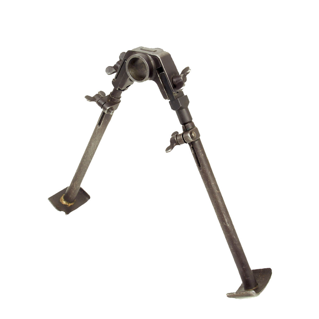Original U.S. WWI - WWII M1918A2 Browning Automatic Rifle BAR Adjustable Bipod with Suspected Battle Damage Original Items