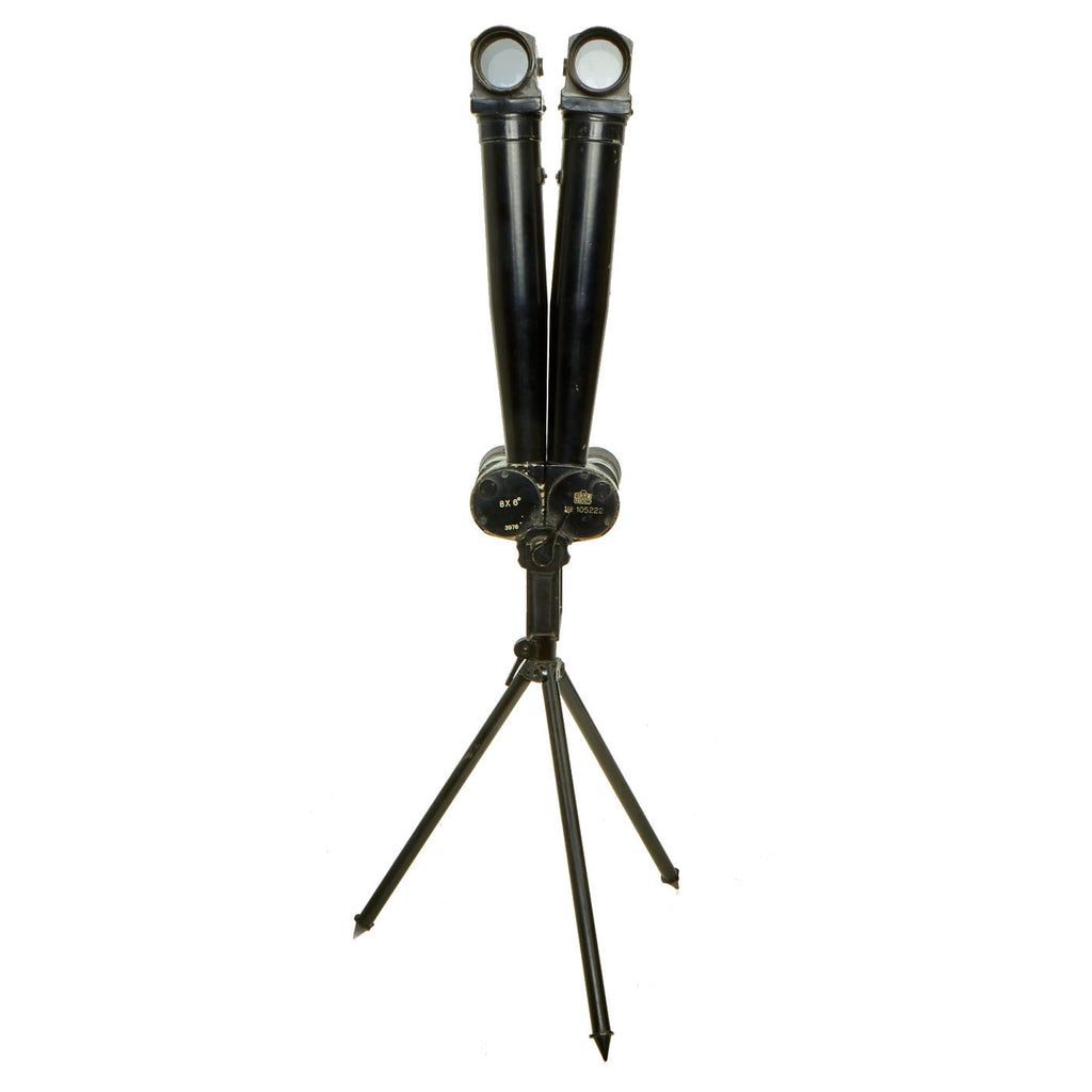 Original Japanese WWII Nikko 8 x 6 Rabbit Ear Small Artillery Periscope Binoculars With Tripod Original Items