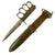 Original U.S. WWI/WWII Model 1918 Mark 1 Trench Knife “Paratrooper” Modified with 28th Infantry Division Marked M8 Scabbard Original Items