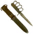 Original U.S. WWI/WWII Model 1918 Mark 1 Trench Knife “Paratrooper” Modified with 28th Infantry Division Marked M8 Scabbard Original Items