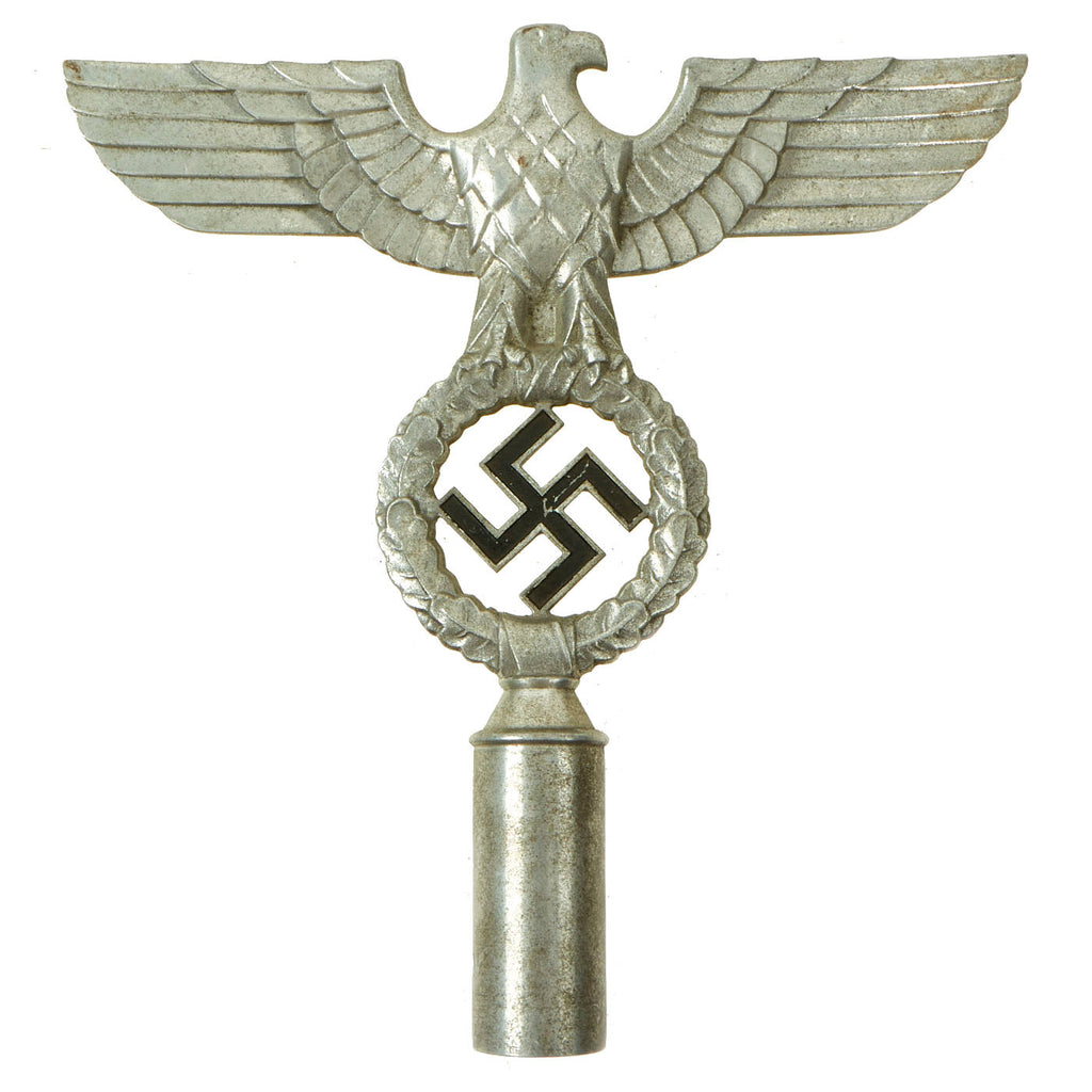Original German WWII NSDAP National Socialist Party Second Pattern Flag Pole Finial "Topper" - Aluminum Original Items