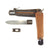 Original German WWII Late War Luftwaffe Take Down Fallschirmjäger Gravity Knife with Solingen RB Number Original Items