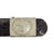Original German WWII EM/NCO Luftwaffe Black Parade Belt with Pebbled Aluminum Buckle Original Items