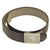 Original German WWII EM/NCO Luftwaffe Black Parade Belt with Pebbled Aluminum Buckle Original Items