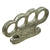 Original U.S. WWII Custom Made Aluminum Cast Brass Knuckle Dusters Original Items