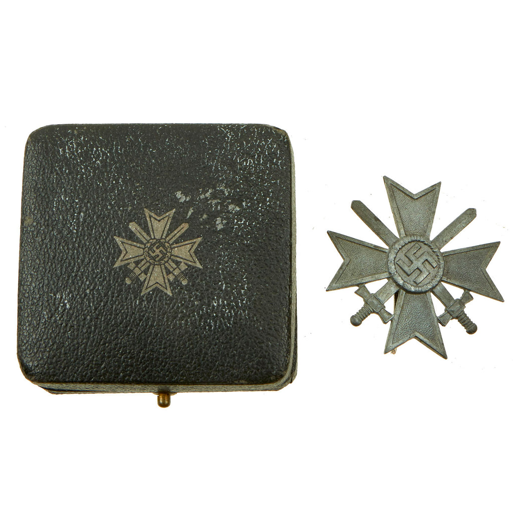 Original German WWII Cased War Merit Cross KvK 1st Class with Swords by Wilhelm Deumer of Lüdenscheid Original Items