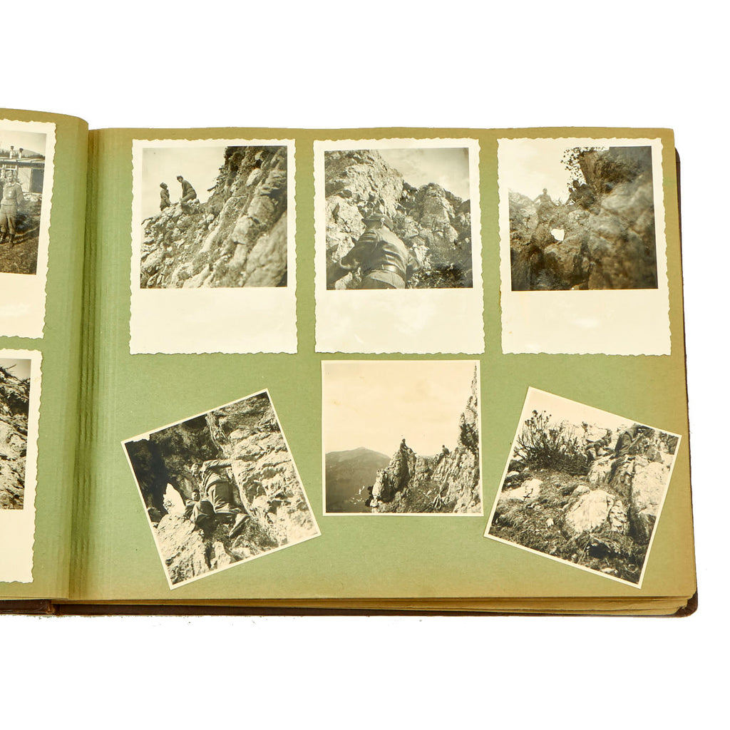 DRAFT Original German WWII Luftwaffe Service Personal Photo “Erinnerungen” Memories Album Featuring Pictures from 1941 to 1944 - 72 Pictures Original Items