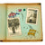 Original German WWII Personal Photo Album Featuring Artwork On Every Page and Picture of Soldier Working On Album - 26 Pictures Original Items