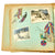 Original German WWII Personal Photo Album Featuring Artwork On Every Page and Picture of Soldier Working On Album - 26 Pictures Original Items