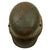 Original Imperial German WWI M16 Stahlhelm Helmet Shell with Panel Camouflage Paint & Liner Band - Marked TJ68 Original Items