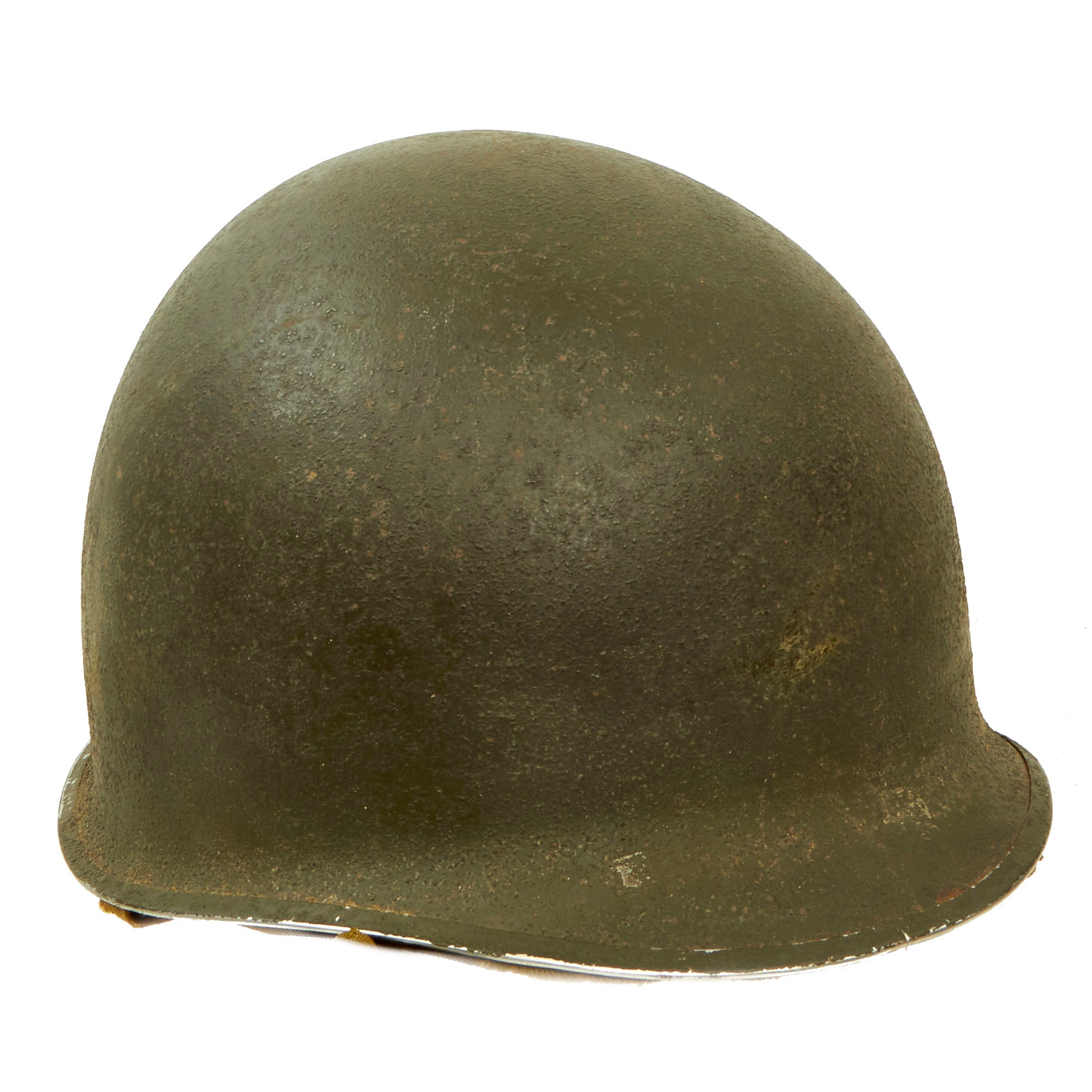 外帽内帽の揃った完全品ですWW2アメリカ軍M1ヘルメット Fixed Bale Front Seam　実物