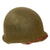 Original U.S. WWII Matched 1943 M1 McCord Fixed Bale Front Seam Helmet with Firestone Tire & Rubber Co Liner, Named To US Navy Seabee Stationed at Pearl Harbor - Complete Original Items