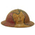Original U.S. WWI M1917 Doughboy Helmet With Camouflage Panel Paint and American Expeditionary Forces General Headquarters Roundel Original Items