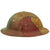 Original U.S. WWI M1917 Doughboy Helmet With Camouflage Panel Paint and American Expeditionary Forces General Headquarters Roundel Original Items