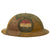 Original U.S. WWI M1917 Doughboy Helmet With Camouflage Panel Paint and American Expeditionary Forces General Headquarters Roundel Original Items