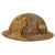 Original U.S. WWI M1917 Doughboy Helmet With Camouflage Panel Paint and American Expeditionary Forces General Headquarters Roundel Original Items