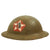 Original U.S. WWI Named M1917 2nd Infantry Division, 9th Infantry, 1st Battalion Doughboy Helmet - Indianhead Division Original Items