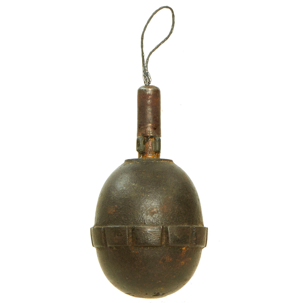 Original German WWI Model 1917 n/A Inert Egg Hand Fragmentation Grenade - Eierhandgranate Original Items