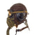 Original U.S. WWII Army Air Force Aviator Flight Helmet Set - Polaroid B-8 Goggles, A-9 Mask And A-11 Helmet Original Items